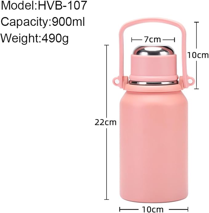 Large Capacity Sporty Water Bottle Stainless Steel