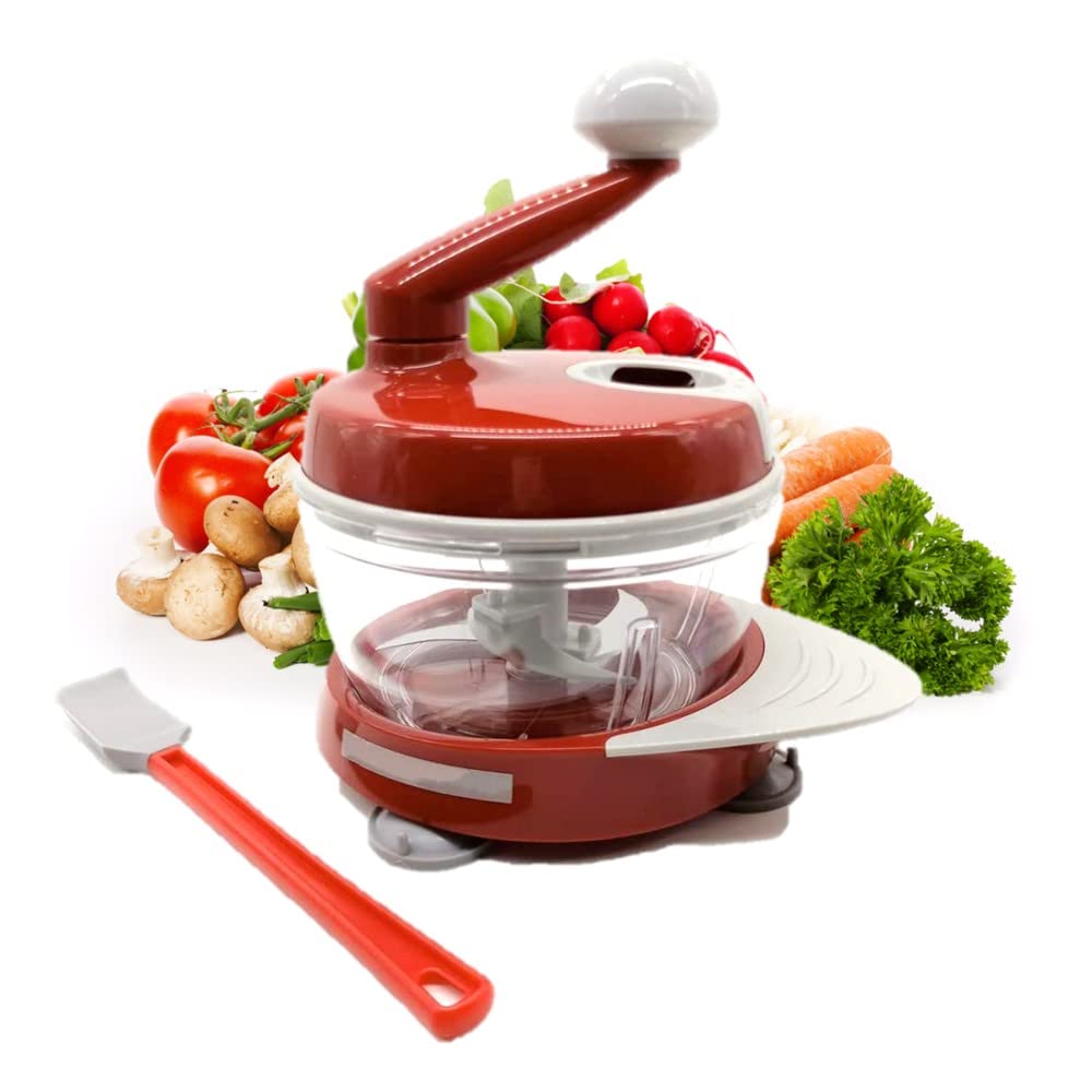 Multi function Manual Food Processor | Meat Grinder | Vegetable Chopper | Slicer Spinner Diser for Fruits