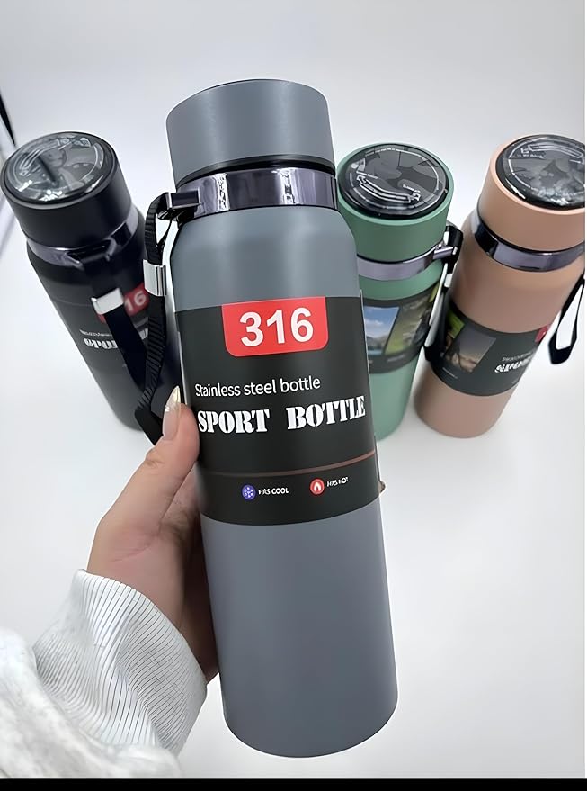 Stainless Steel Water Bottle with LED Temperature Display