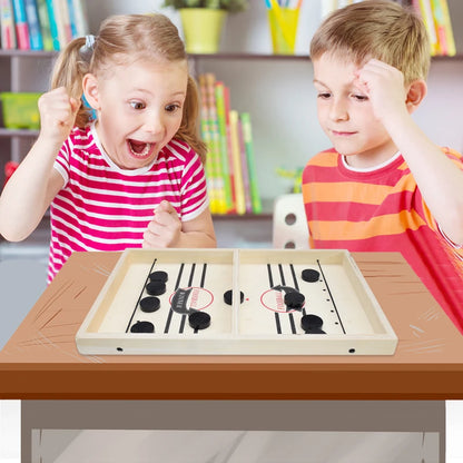 WOODEN TABLE HOCKEY GAME