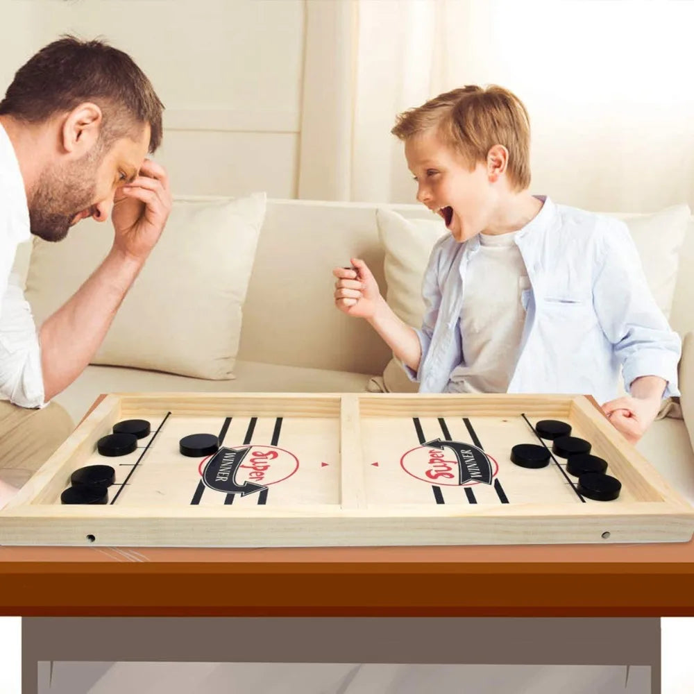 WOODEN TABLE HOCKEY GAME