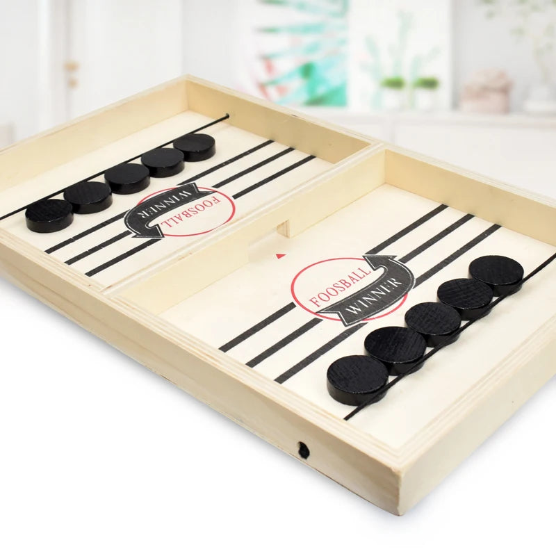 WOODEN TABLE HOCKEY GAME