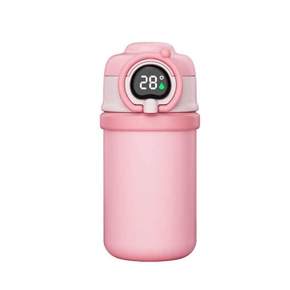 Smart Thermal Flask 500ml Pink Color With LED Touch Screen