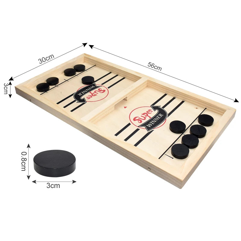 WOODEN TABLE HOCKEY GAME