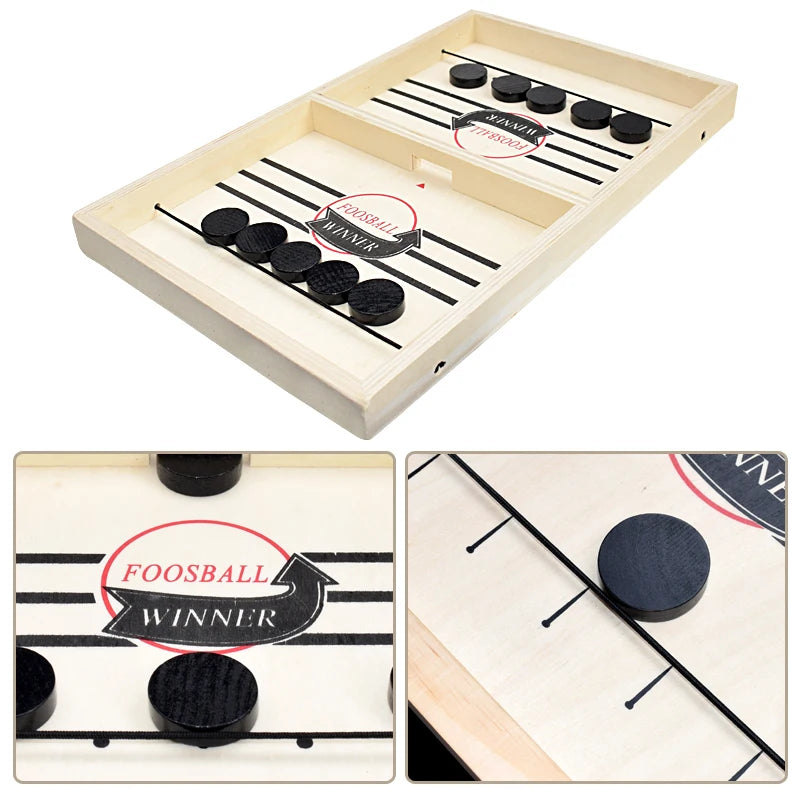 WOODEN TABLE HOCKEY GAME