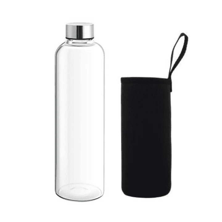 Glass Water Bottle  with Nylon Cover