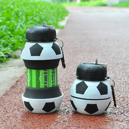 Folding Water Bottle | Leak proof Water Bottle| Football Design Bottle