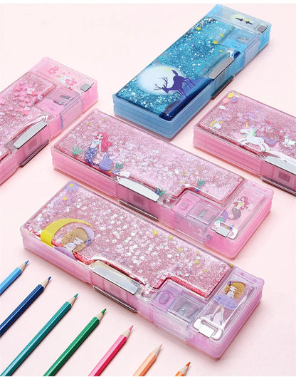 Pencil Box | Glitter Gel Pencil Box