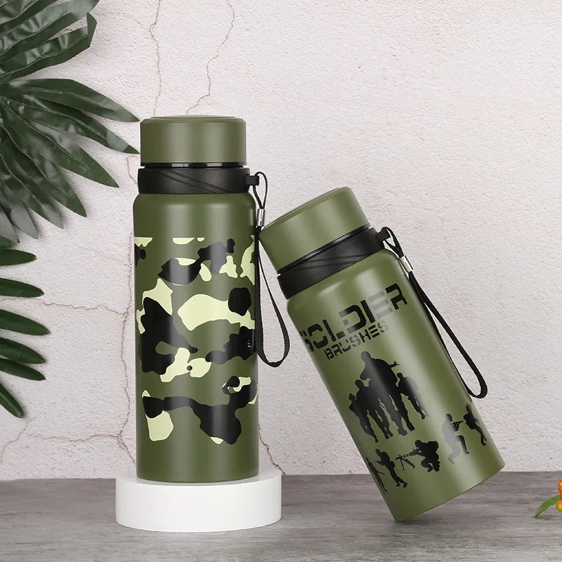 Stainless Steel Military Sports Bottle