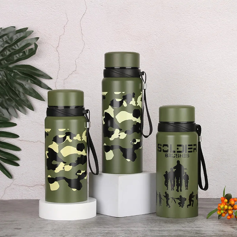 Stainless Steel Military Sports Bottle