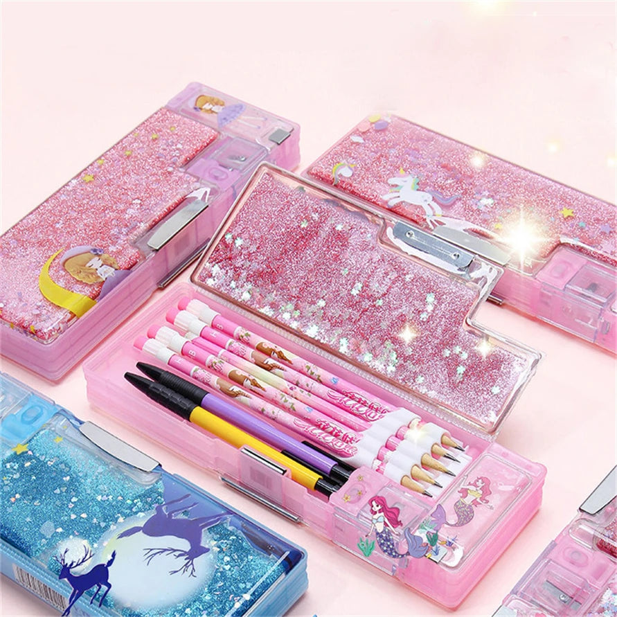 Pencil Box | Glitter Gel Pencil Box