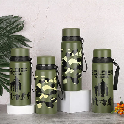 Stainless Steel Military Sports Bottle