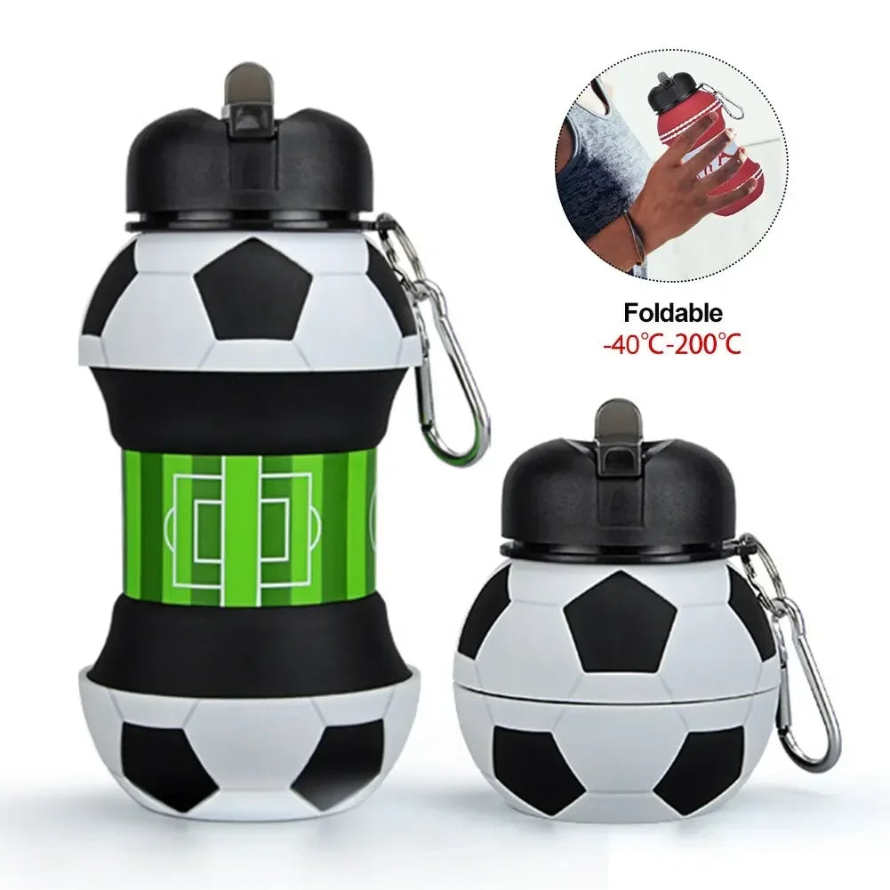 Folding Water Bottle | Leak proof Water Bottle| Football Design Bottle