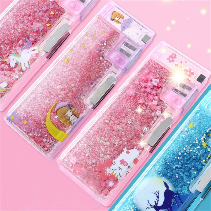 Pencil Box | Glitter Gel Pencil Box