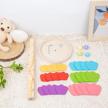 Wooden Rainbow Music Tree With Small Ball