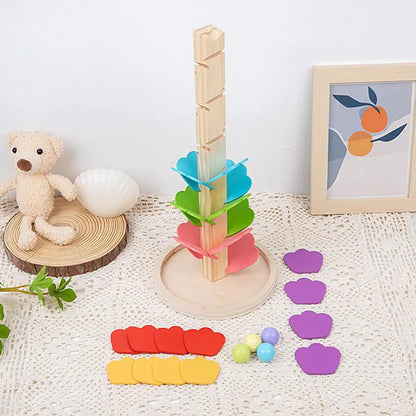 Wooden Rainbow Music Tree With Small Ball