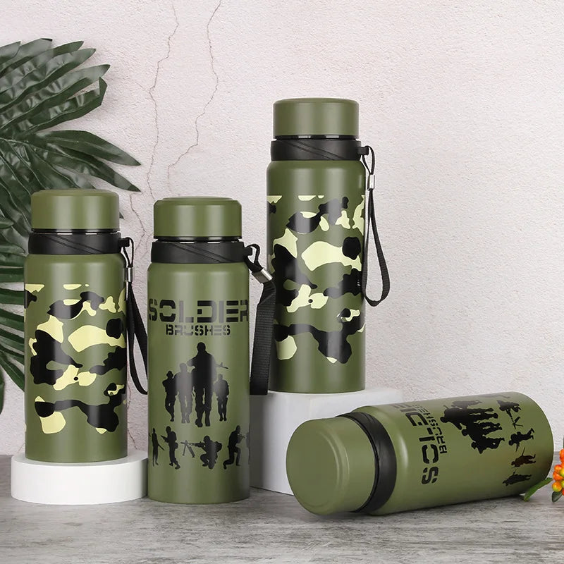 Stainless Steel Military Sports Bottle